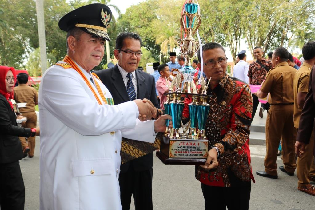 Nagari Taram terima Piagam Penghargaan Lomba Nagari/Kelurahan Berprestasi Tingkat Sumatera Barat 